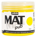 Acrylic Mat Pub 140 Ml Primary Yellow