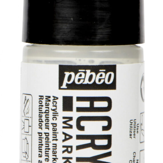 Acrylic Marker 3To1 5-15 Mm Tip White