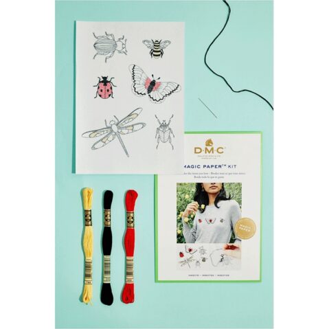 DMC Magic Paper Embroidery Kit - Insects