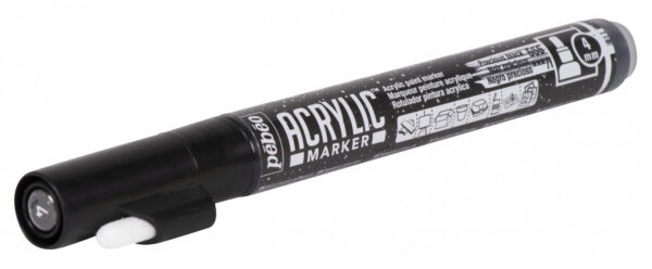 Acrylic Marker 4 Mm Medium Round Tip Precious Black