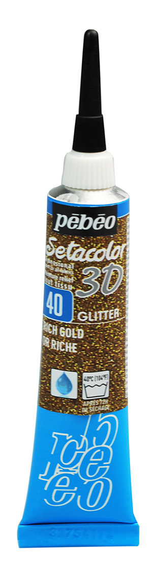 Setacolor 3D Glitter Effect 20 Ml Rich Gold