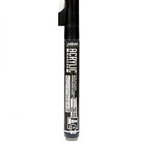 Acrylic Marker 4 Mm Medium Round Tip Black