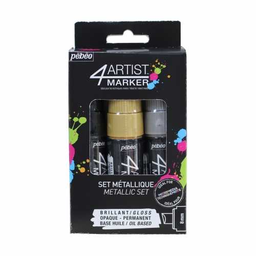 4Artist Marker 3X8 Mm Metal Set