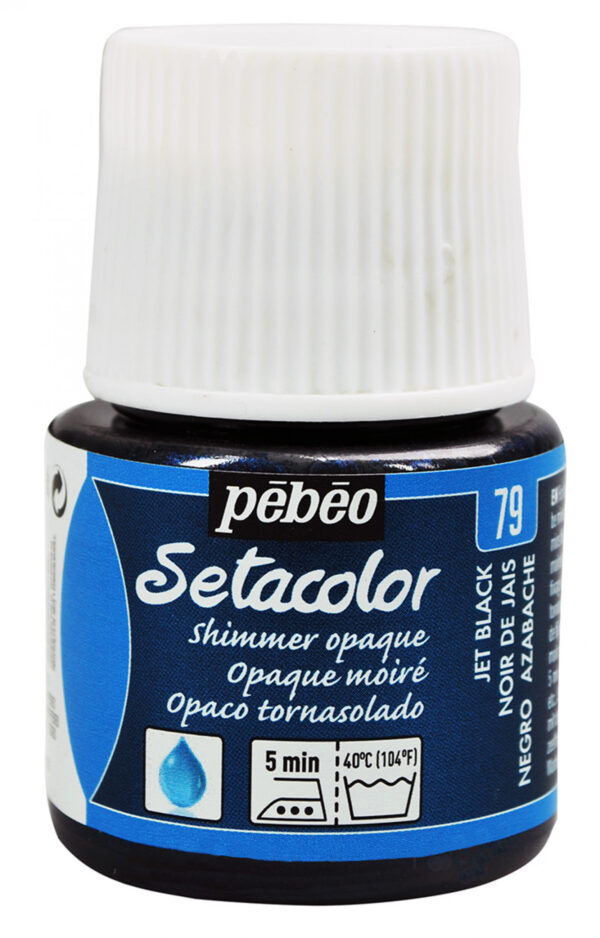 Setacolor Opaque 45 Ml Jet Black Shimmer