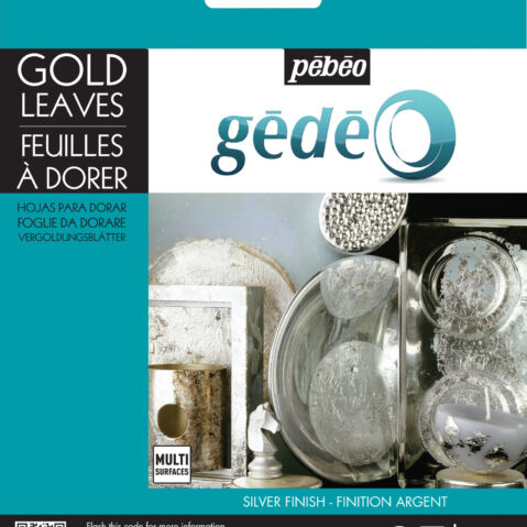 Gedeo Pack Of 25 Gilding Leaves Silver Finish