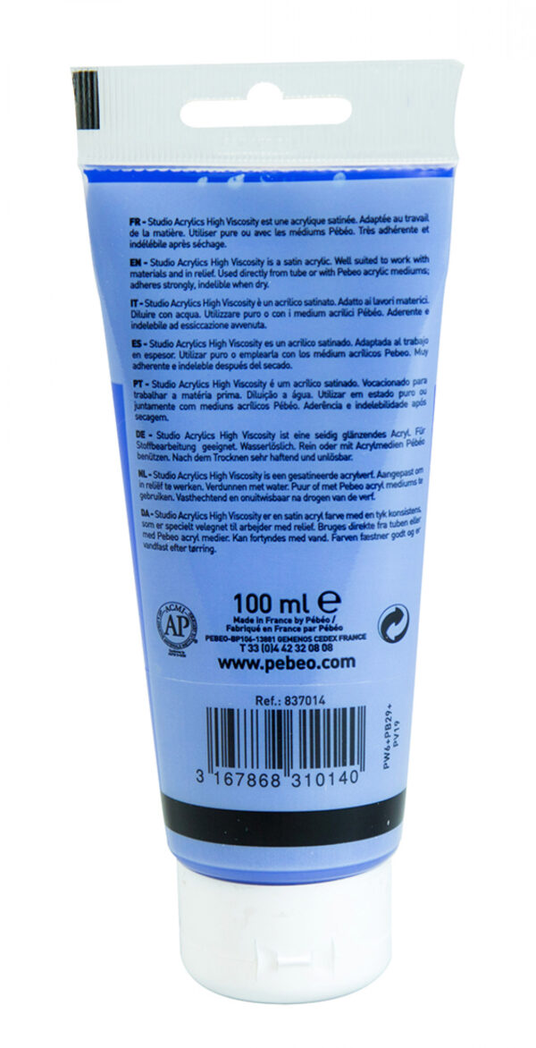 Studio Acrylics Fine Acrylic 100 Ml Opaque Cobalt Blue Hue