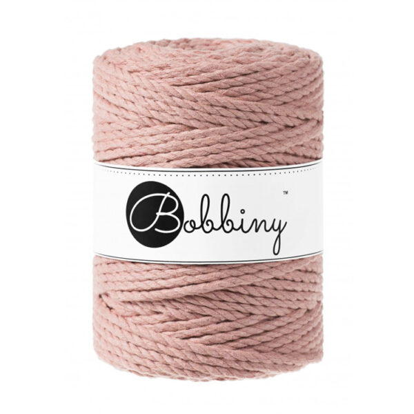 Bobbiny Premium Macrame String, Blush, 5mm - xxl