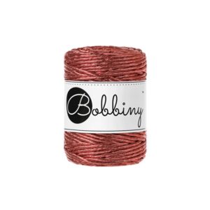 Bobbiny Premium Macramé String, Metallic Copper, 3 mm