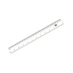 FIS Plastic Ruler Clear 30cm Thickness 2mm