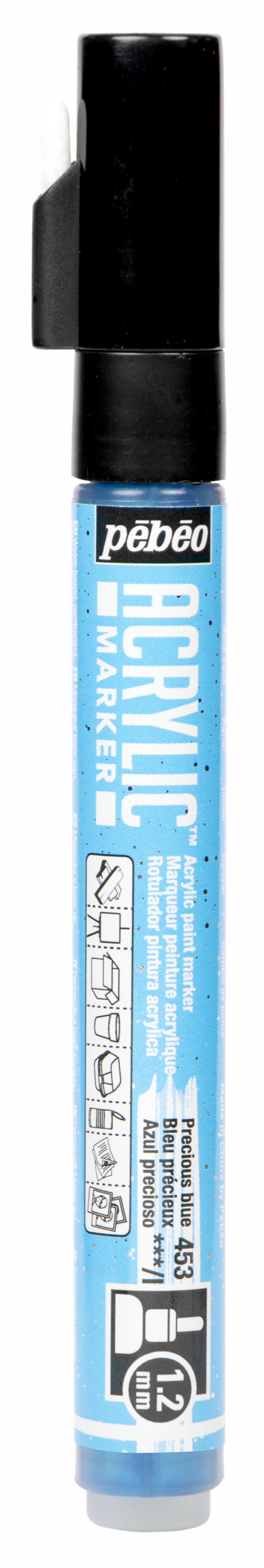 Acrylic Marker Fine 1,2 Mm Tip Precious Blue