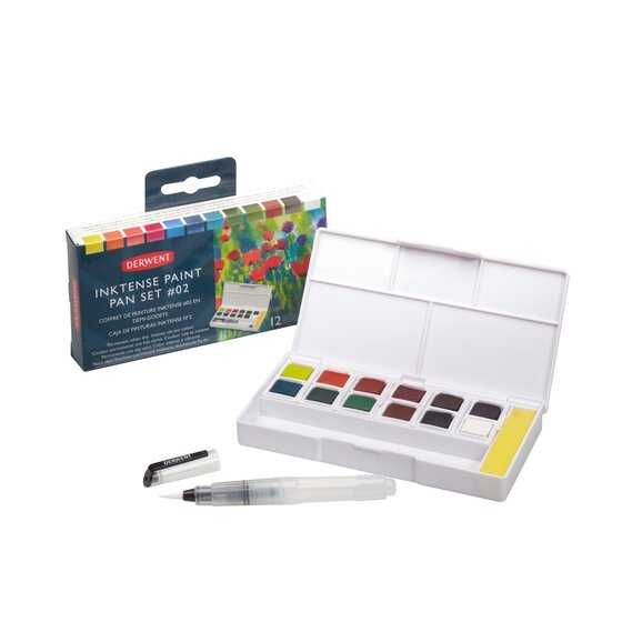 Derwent Inktense Paint Pan Set of 12