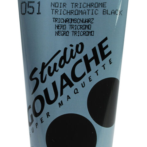 Studio Gouache 100 Ml Trichromatic Black