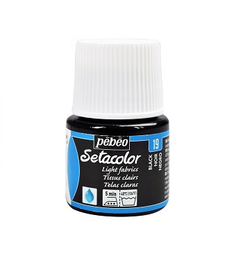 Setacolor Light Fabrics 45 Ml Black