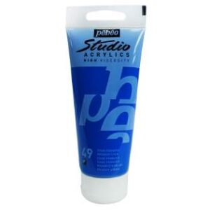 Studio Acrylics Fine Acrylic 100 Ml Opaque Primary Cyan