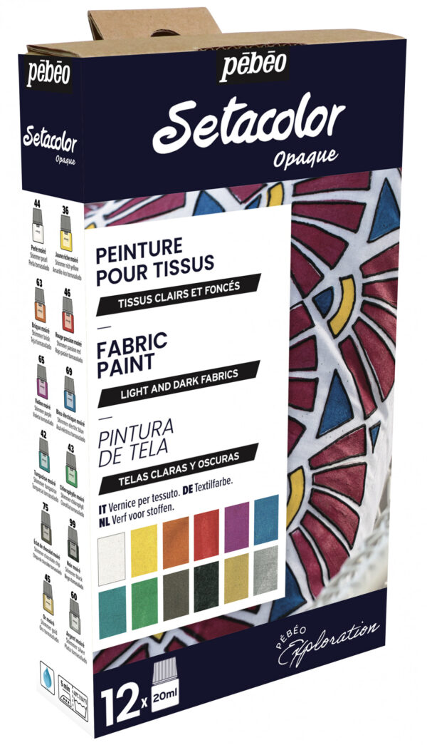 Set Exploration Setacolor Shimmer - 12 Assorted 20 Ml Bottles