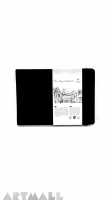 Travelling Sketchbook, color black, size (150*210), 80 sheets. Drawing paper, ivory, 130gsm,