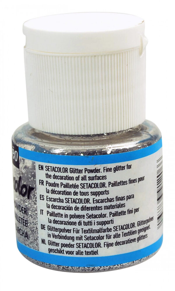 Setacolor Auxiliaries 10 G Glitter Powder Silver