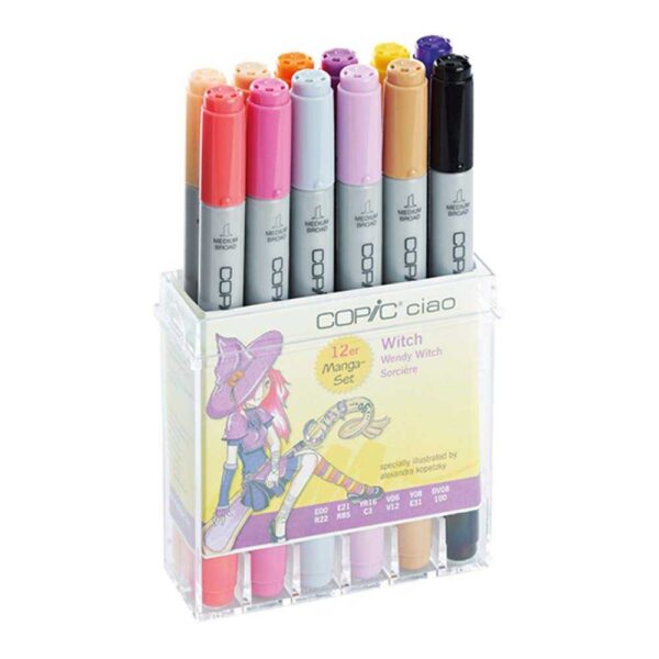 Copic Ciao Set 12 in wallet Witch wendy witch