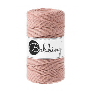 Bobbiny Premium Macrame String, Blush, 3 mm.