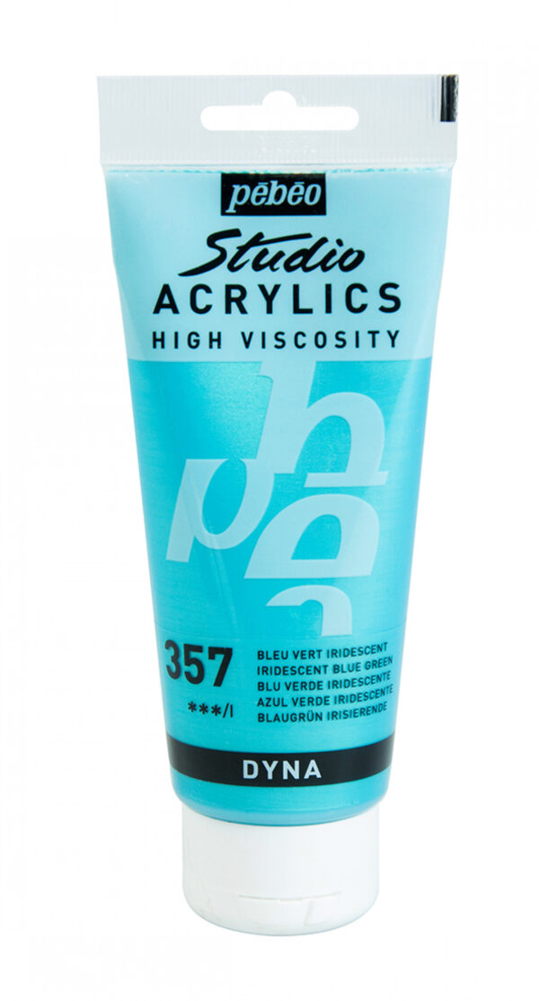 Studio Acrylics Fine Acrylic 100 Ml Iridescent Blue Green