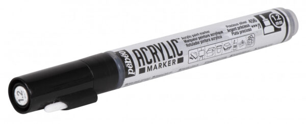 Acrylic Marker Fine 1,2 Mm Tip Precious Silver