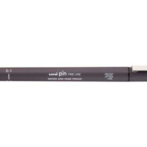 Uni pin fine line drawing pen Dark Grey 01