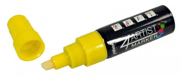 4Artist Marker 8 Mm Chisel Yellow