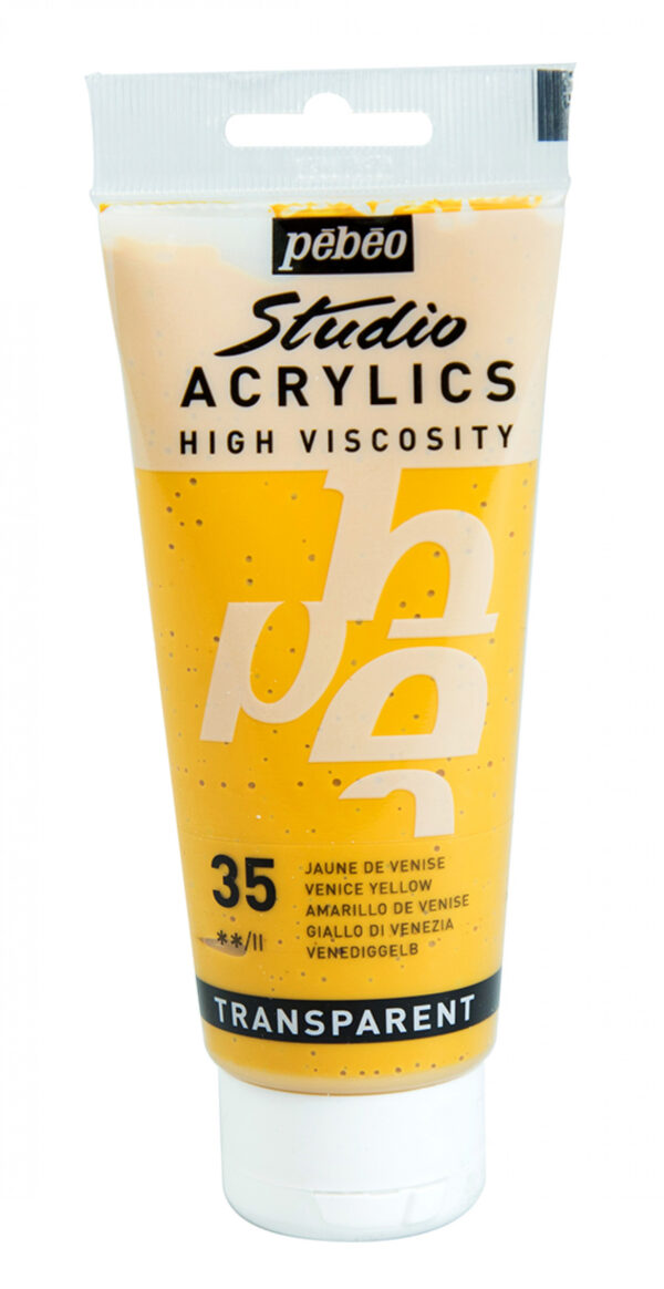 Studio Acrylics Fine Acrylic 100 Ml Venice Yellow