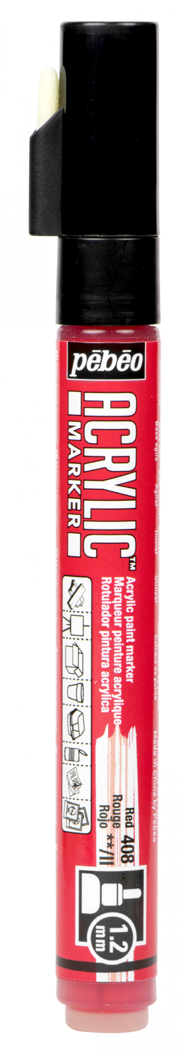 Acrylic Marker Fine 1,2 Mm Tip Red