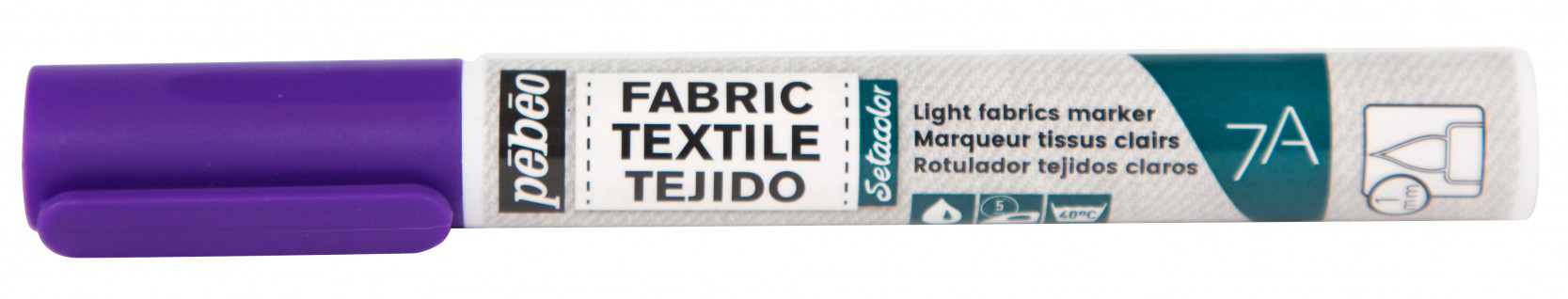 7A Light Fabric Marker 1 Mm Brush Nib Violet