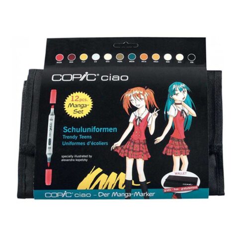 Copic Ciao Marker  manga Wallet of 12 pcs