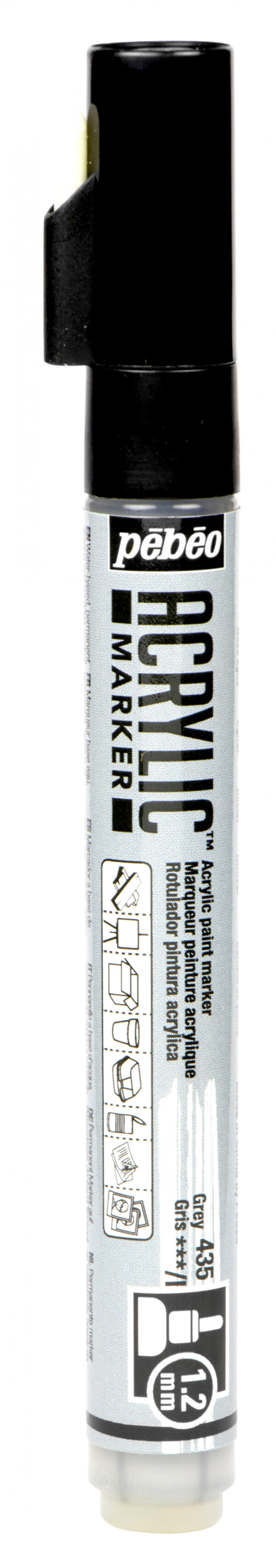 Acrylic Marker Fine 1,2 Mm Tip Grey