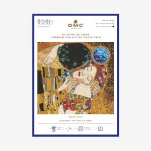 DMC Counted Cross Stitch Kit - The Kiss by Gustav Klimt