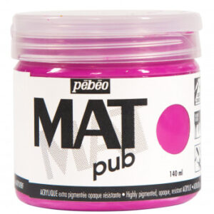 Acrylic Mat Pub 140 Ml Tyrian Pink