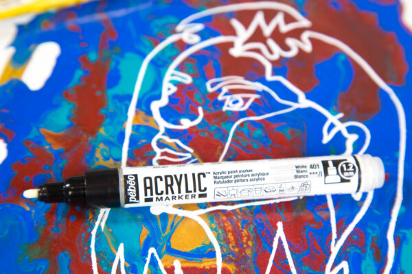 Acrylic Marker Fine 1,2 Mm Tip White
