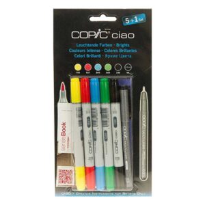 Copic Ciao  5+1 Marker Set in Blister pack -(Bright)