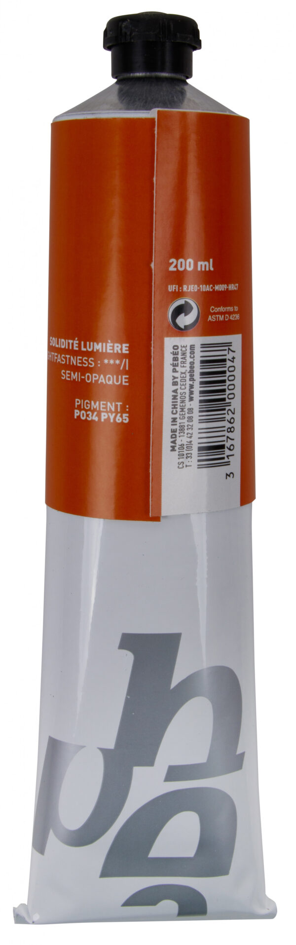 Xl Fine Oil 200 Ml Cadmium Orange Hue