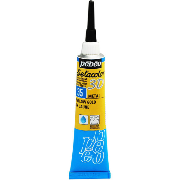 Setacolor 3D Metal Effect 20 Ml Yellow Gold