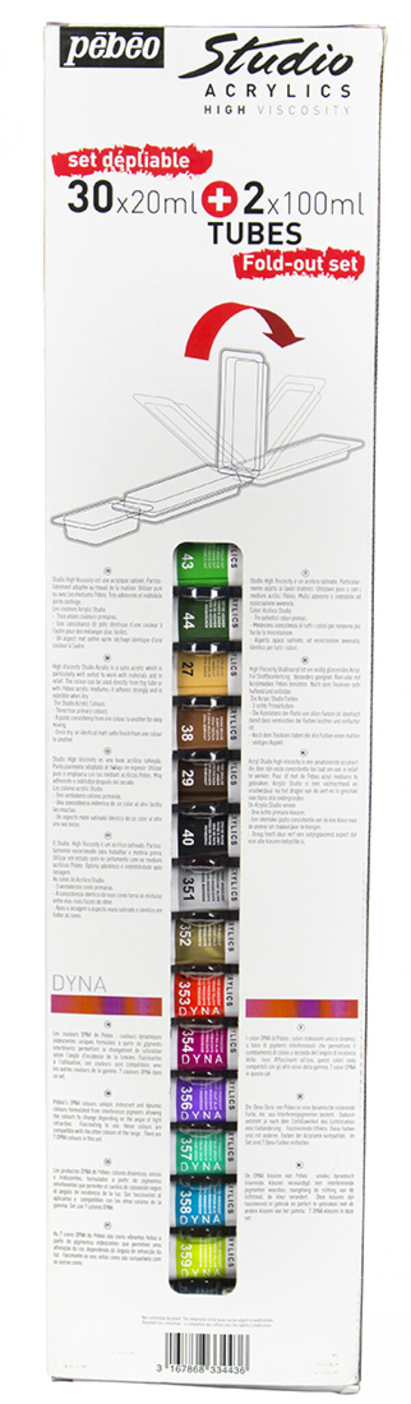 Set Of 30 Assorted 20 Ml Tubes + 2 Assorted 100 Ml Tubes