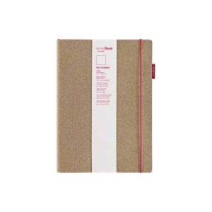 SenseBook Red Rubber 20.5X28.5cm Notebook w/ leather cover