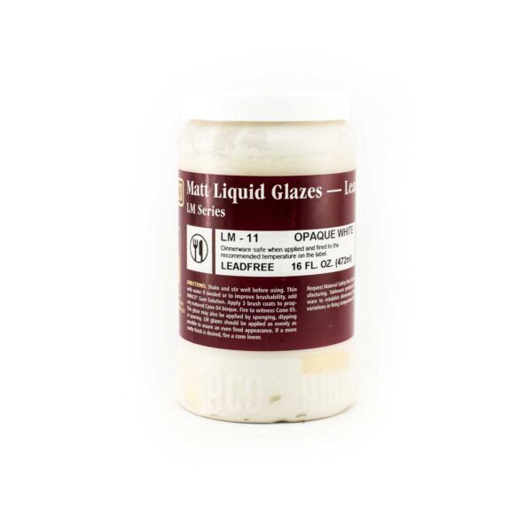 Amaco Glaze Lm-11 Pt Opaque White