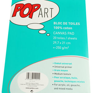 Pop Art Cotton Canvas Pad A4