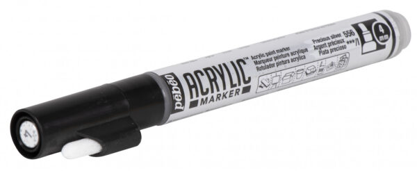 Acrylic Marker 4 Mm Medium Round Tip Precious Silver