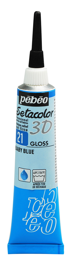 Setacolor 3D Gloss Effect 20 Ml Baby Blue
