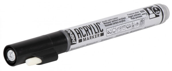 Acrylic Marker Chiesel Tip 4 Mm Precious Silver