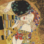 DMC Counted Cross Stitch Kit - The Kiss by Gustav Klimt