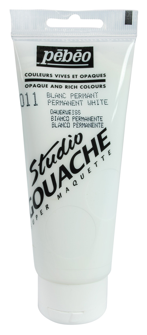 Studio Gouache 100 Ml Permanent White