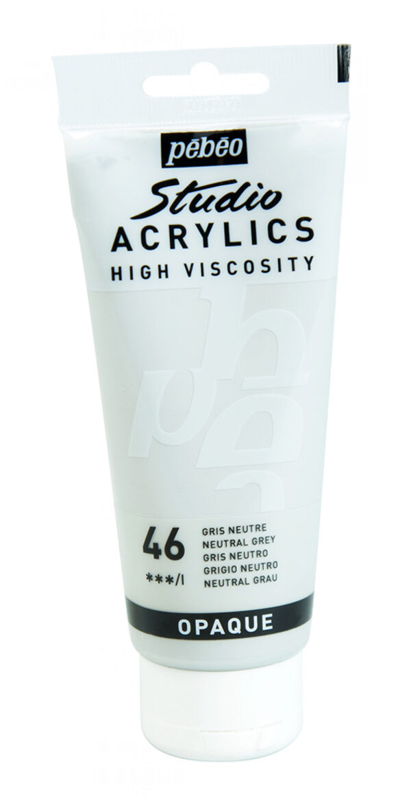 Studio Acrylics Fine Acrylic 100 Ml Neutral Grey