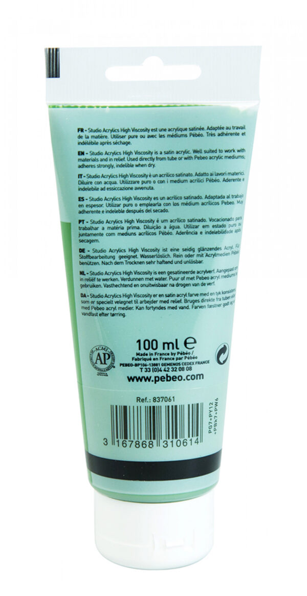 Studio Acrylics Fine Acrylic 100 Ml Green Earth