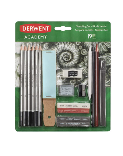 Derwent Academy Sketching Set 19 Pieces Blister